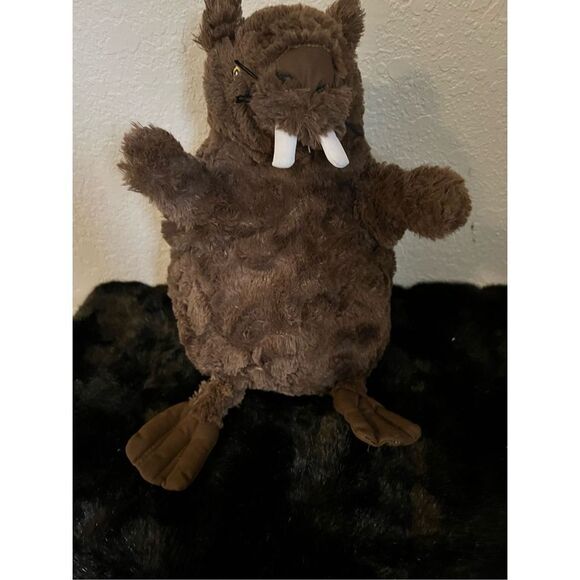 12" Brown Beaver Super Soft Plush Stuffed Animal - Picture 3 of 4